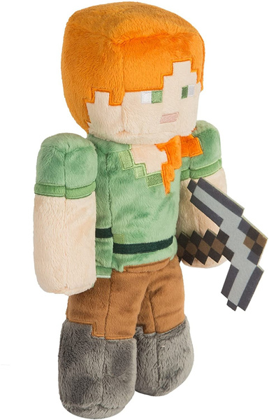 Jinx Minecraft Alex Plush Stuffed Toy, Multi-colored, 12