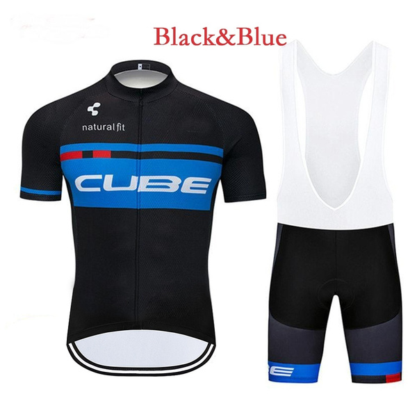 CUBE Fahrradbekleidung Rennrad Team Fahrrad Trikot Lätzchen Short Cycling Jersey 