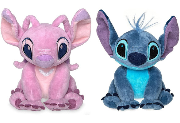 Disney Store Stitch & Angel Mini Plush Doll Set - Lilo & Stitch - 6 Inch  Seated