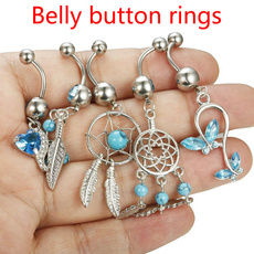 butterfly, navelbellybutton, Turquoise, Flowers