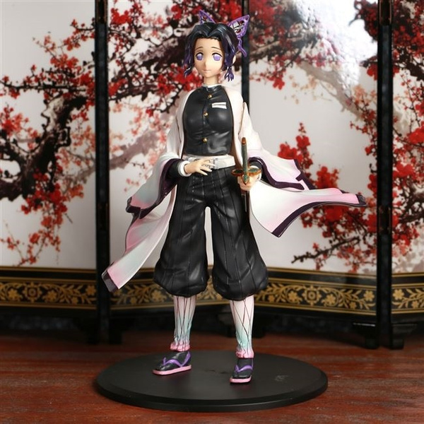 Hot Anime Demon Slayer Kimetsu No Yaiba Kochou Shinobu Rengoku Kyoujurou Pvc Action Figure Collection Model Toys Wish