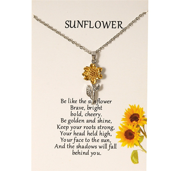 Sunflower and 2025 rose necklace