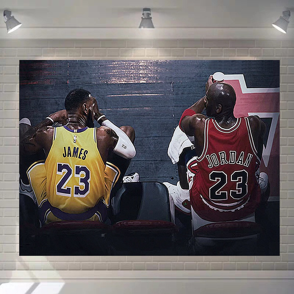 Wall Tapestry Michael Jordan & Lebron James & Kobe Tapestry Wall