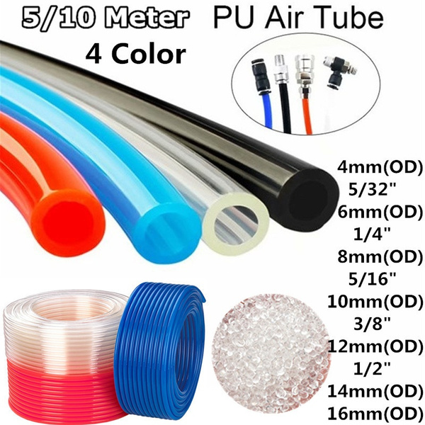 Details about   4x2.5mm Pneumatic Tubing Pipe PU Hose Pipe Line Fluid Transfer Black 