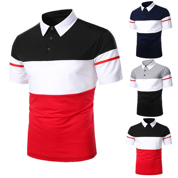 Men's short-sleeved polo shirt