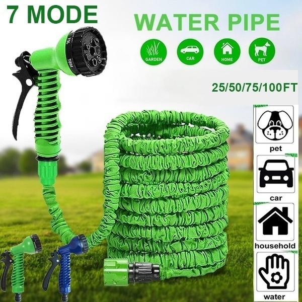 25ft 50 75 100 125 150ft New Magic Flexible Garden Hose Expandable Watering With Plastic Hoses Telescopic Pipe Spray To Wish Plastic Hoses Telescopic Pipe, 150 Ft Flexible Garden Hose