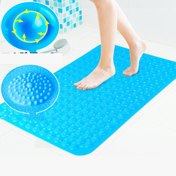 Strong Suction Anti Non Slip Bath Shower Mat PVC Foot Massage Bathroom Rug 