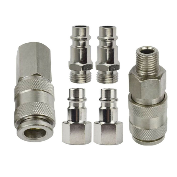 Air Line Compressor Connector EURO Fittings Quick Release Coupling Set ...