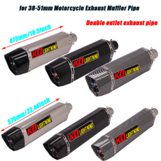silencersystem, removabledbkiller, 51mmmotorcycleexhaustmuffler, doubleoutletpipe