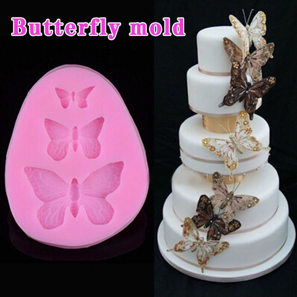 Butterfly Silicone Fondant Cake Decor Mould Chocolate Baking Sugarcraft Mold LP 