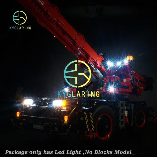 Kyglaring LED Light kit for LEGO 42082 Technic Rough Terrain Crane 42082  (Only led light kit , No block model)