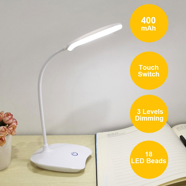 Led Desk Lamp Foldable Dimmable Touch Table Usb Powered Light Night Dimming Portable Wish Led Desk Lamp Foldable Dimmable Touch, Usb Powered Table Lamp