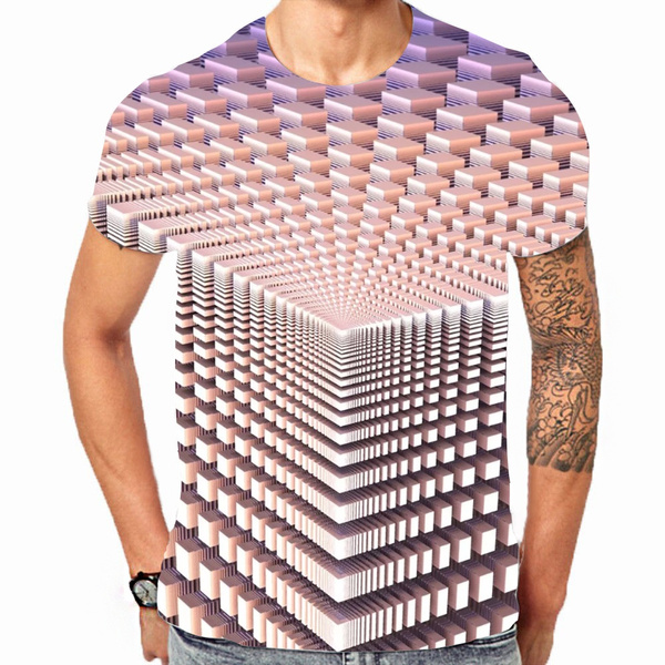 3D Funny Psychedelic Print T Shirts 