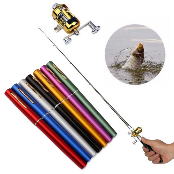 2020 New Fishing Type Fishing Rod Reel Combo Set Mini Pocket Collapsible Fishing  Kit Telescopic Pen Rod Fishing Rod Kit