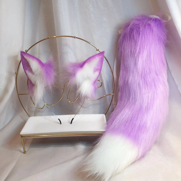 Wolf Ear and Tail Set Anime Beast Tail Beast Tail Wolf Ear Cat Ear