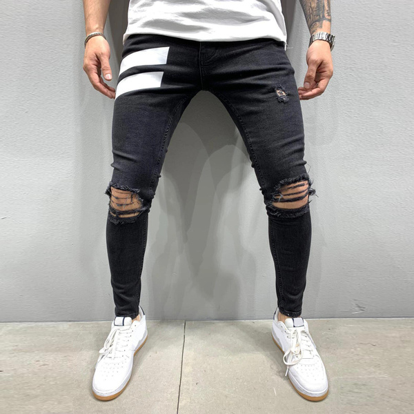 High Quality Men s Fashion European and American Slim Trousers