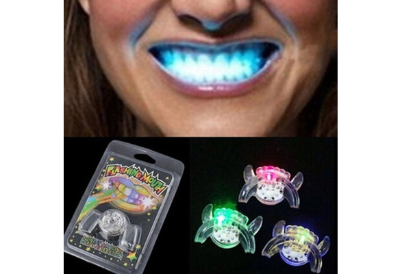 Flashing Led Mouth Guard Mouthpiece Flashing Teeth Toy Light - Temu Canada