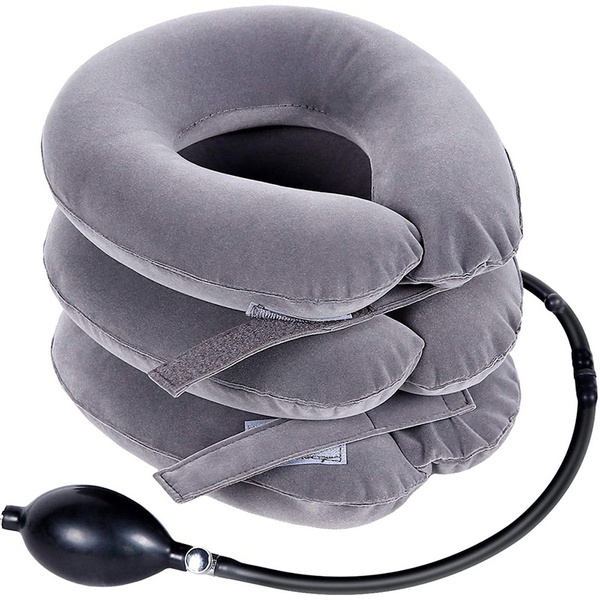 Dropship Inflatable Cervical Neck Traction Pillow Neck Shoulder