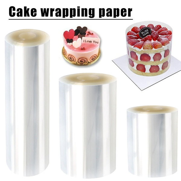 Amazon.com: Cake Collar Acetate Roll 4 x 600 in (50ft) - Cake Collar 4 inch  - Acetate Cake Collars - Acetate Sheets for Baking - Cake Ring Sleeve - Cake  Wrap for