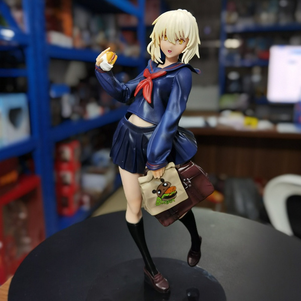 Fate/Stay Night Saber Burger King Saber Action Figure Model Toy | Wish