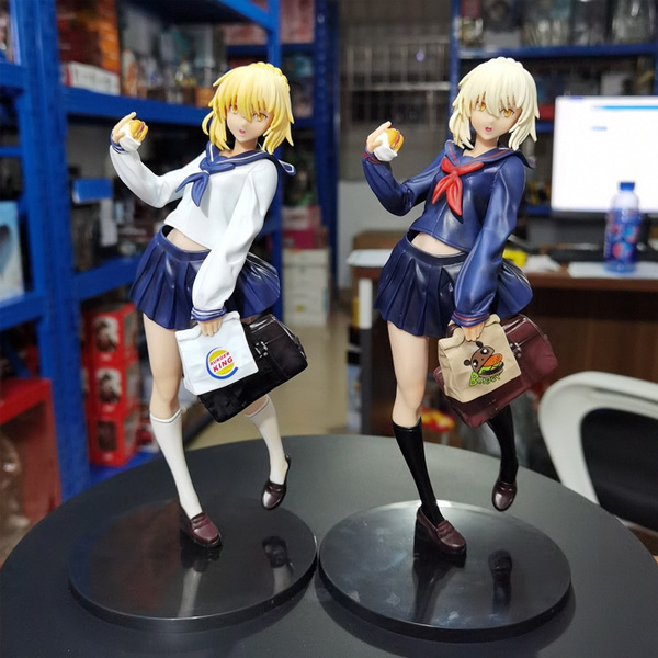 Fate/Stay Night Saber Burger King Saber Action Figure Model Toy | Wish