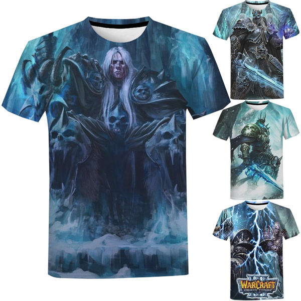 Warcraft 3 The Frozen Throne 3d T shirt Men women Fashion Summer