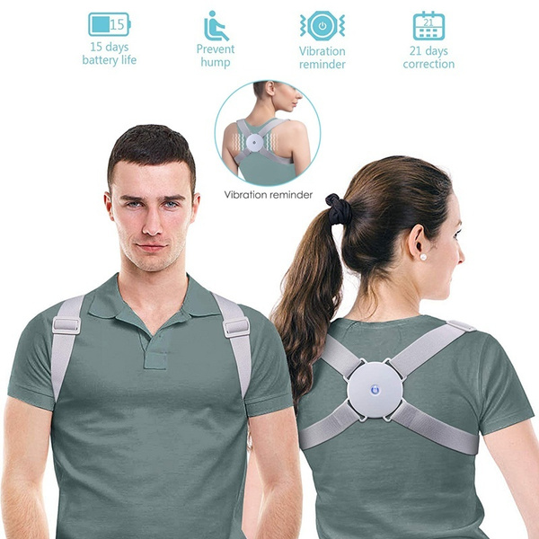 Smart Posture Corrector with Sensor Vibration Reminder for Men and