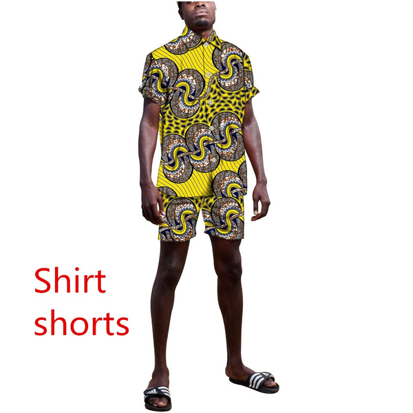 African Men Suit Dashiki Jacket and 