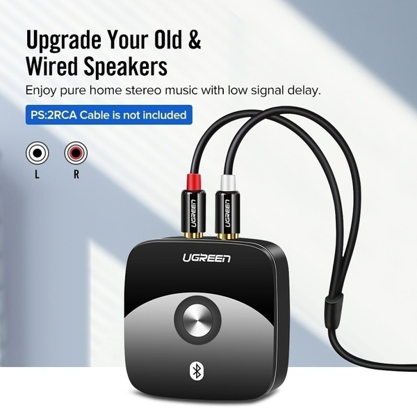 Best way to upgrade old & wired speakers - Use Ugreen Bluetooth 5.0 aptX LL  Receiver Audio Adapter! 