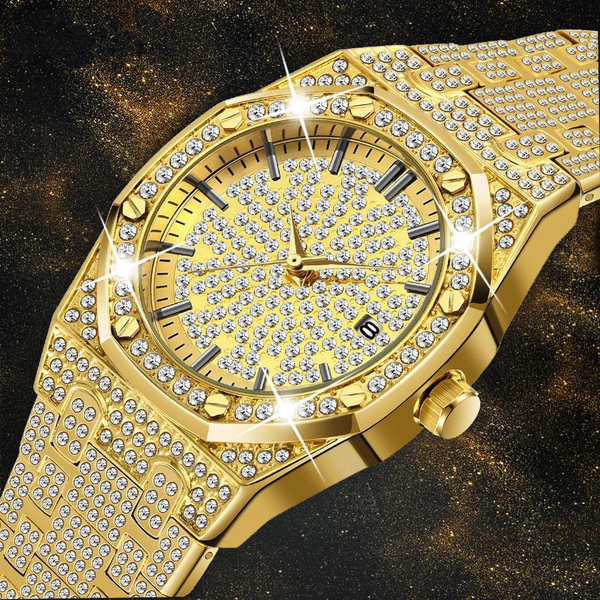 Wish iced out online watch