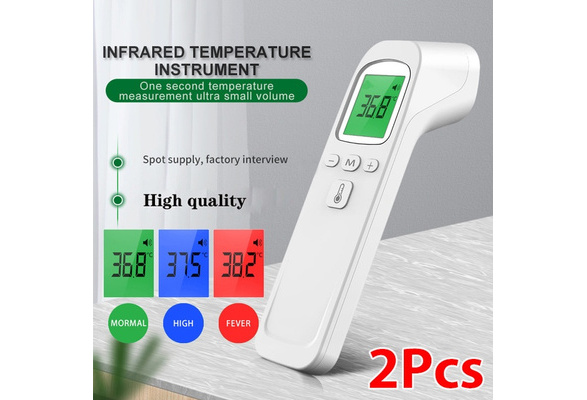 Non-Contact Infrared Thermometer with CE LCD Display Instant Reading Digital Forehead Temperature Measurement ROHS 30sets Memory Function Fever Alarm 