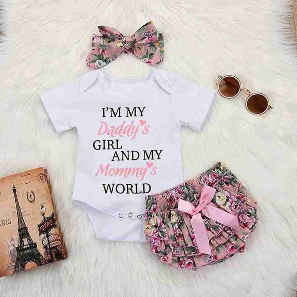 daddy's girl mommy's world onesie