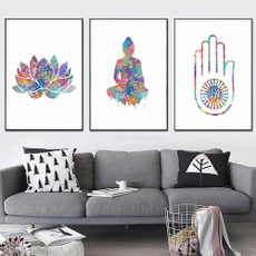 colorfulbuddha, painting, Wall Art, Colorful