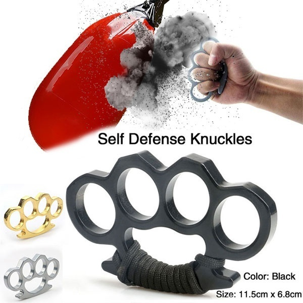2 / 1 PCS EDC Brass Knuckles Ring Alloy Knuckles Tactical Survival
