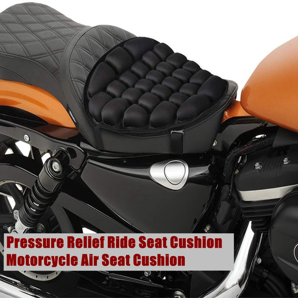 Black Motorcycle Seat Gel Pad Shock Absorption Mat Comfortable Soft Cushion Wish - Do Gel Pads Work On Motorcycle Seats