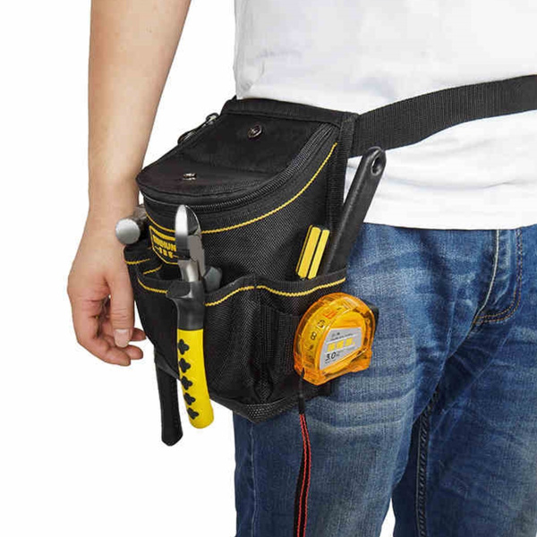 Tool Belt Bag 1680D High density Waterproof Oxford Cloth Tool Pouch Waist Bag Electrician Belt Bag