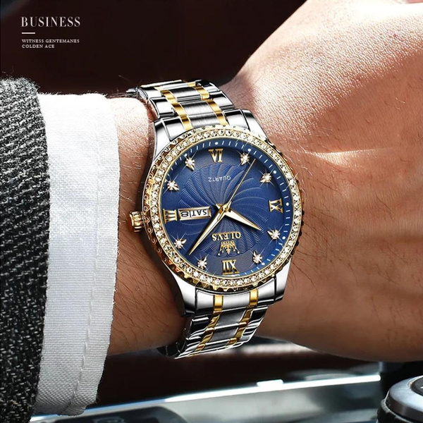 Orologi Da Uomo Orologi Da Polso Al Quarzo Da Uomo Classici Di Lusso in  Acciaio Inossidabile Mens Watches | Wish