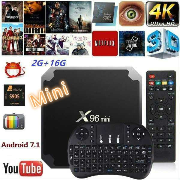 Box Smart TV X96 X96 Mini (Android - 4K Ultra HD - 2 GB RAM - Wi-Fi)