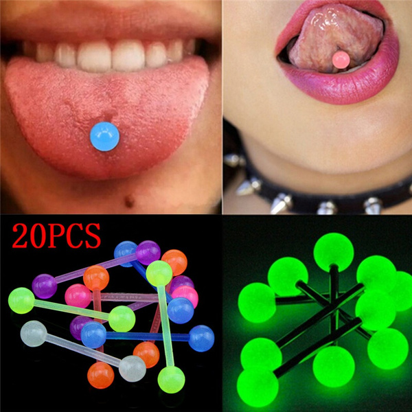 Glow In The Dark Body Piercing Navel Jewelry Umbilical Nails Belly Button Rings 