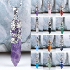 trendy necklace, energystonependant, healingchakrapendant, quartz