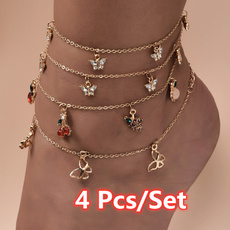 butterfly, Fashion, ankletsforwomen, Anklets