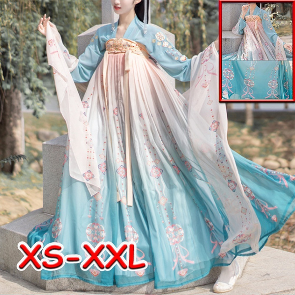 Tang Dynasty Ancient Costume Hanfu Chinese Traditional Fairy Princess Tang Dynasty Ancient Costume Hanfu Chinese Traditional Fairy Princess