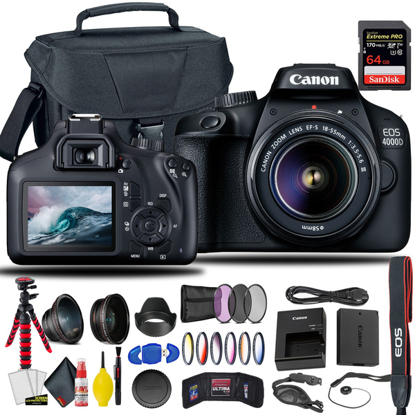 Canon EOS 4000D T100 DSLR Wi-Fi Camera with 18-55mm Lens – ImcGhana