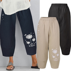 summertrouser, Women Pants, trousers, Floral print