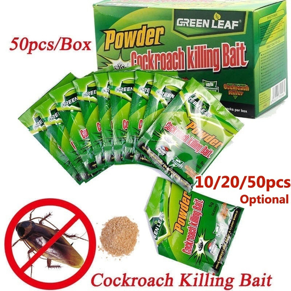 50PCS Roach Killer Insecticide Pesticide Cockroach Killing Effective Powder Bait 