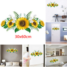 sunflowerwalldecal, Home & Kitchen, Decor, walladornment