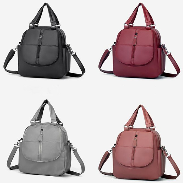 soft genuine leather tote casual backpack