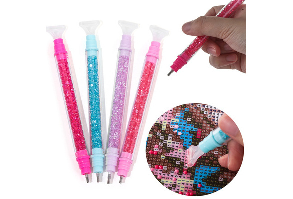 Double Head Crystal 5D Diamond Painting Point Drill Pen DIY Cross Stitch Sewing 