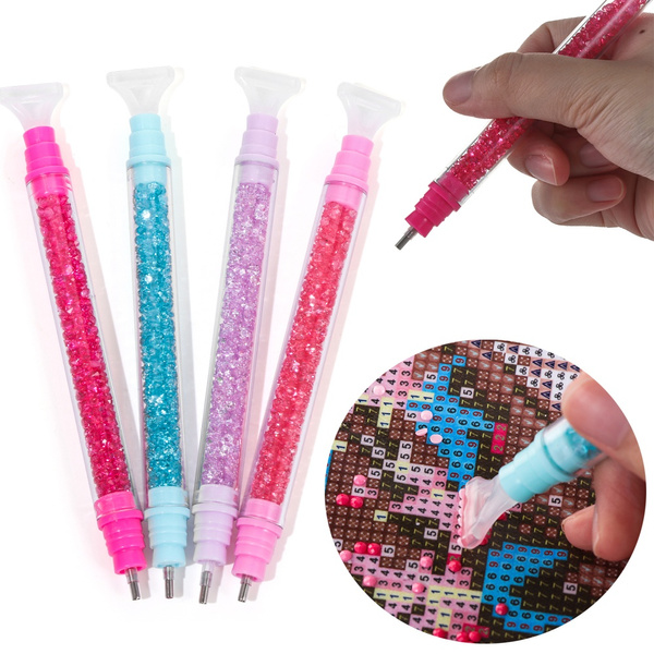 Diy Diamond Painting Pen Resin Point Drill Pen 5d Diamond Painting Pen Kit  Tool Accessories Nail Art Pen - Diamond Painting Cross Stitch - AliExpress