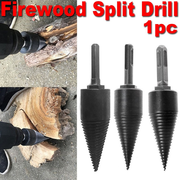 1pc 31mm Firewood Machine Drill Bit Wood Cone Splitter Bit Wish